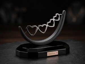 Brinco Ear Cuff Coração Vazado - (Código do produto L36Ex)