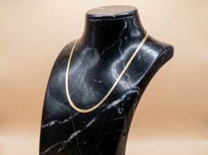 Colar Fita Liso Dourado - (RR82)