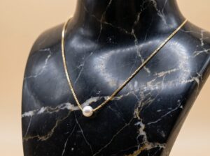 Colar Pérola Dourado - (Código do produto L85Ex)